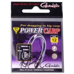 C-Tec Powercarp Hooks Barbless Black #12 - Vishaak -