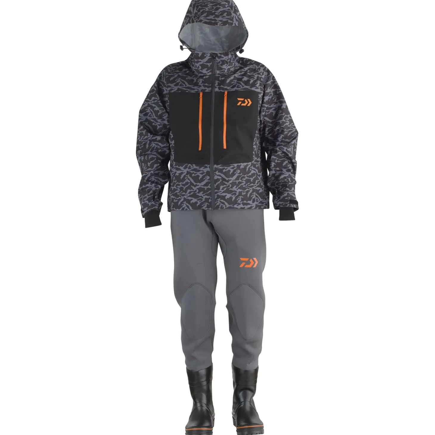 Daiwa D-Vec Wading Jacket - Kleding - Zwart Antraciet Xxl