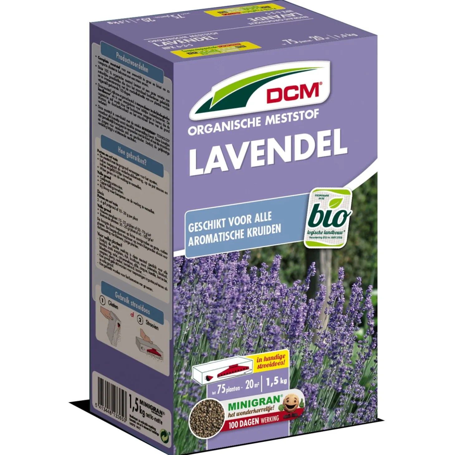 Dcm Meststof Lavendel - Siertuinmeststoffen - 1.5 kg