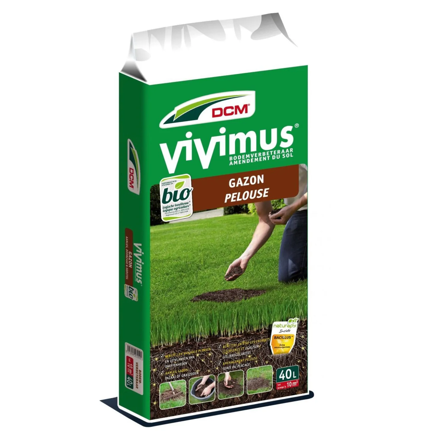 Dcm Vivimus Gazon - Bodemverbetering - 10 m2 40 l
