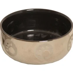 De Boon Katteneetbak Royal - Kattenvoerbak - 13 cm Zilver Zwart