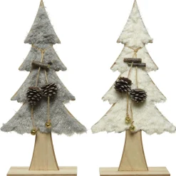 Decoris Boom Figuur - Kerstboom - 6x20x40 cm Assorti