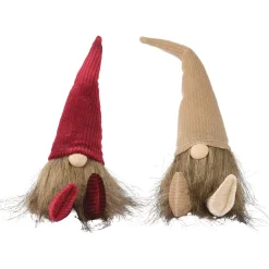 Decoris Gnoom Zittend - Kerstversiering - 27 cm Assorti 2 Assortiment L