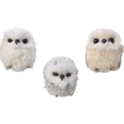 Decoris Hangdeco Uil - Decoratie - 6x6x7 cm Assorti