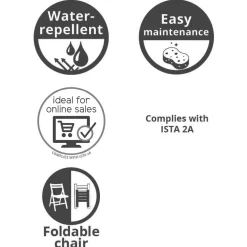 Decoris Hangstoel Nida Inklapbaar - Tuinmeubelen - ø95x198 cm Grijs