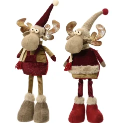 Decoris Hert Staand - Kerstversiering - 50 cm Assorti 2 Assortiment