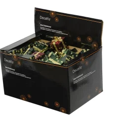 Decoris Kerstornament Cadeau - Kerstversiering - 5x5x6.8 cm Assorti 2 Assortiment