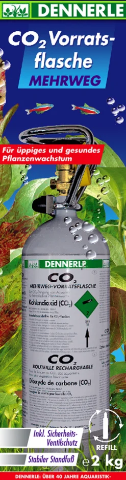 Dennerle Co2 Hervulbare Fles - Bemesting - 2000 g