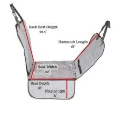 Dgs Honden Autostoelhoes Grijs - Hondenautoaccessoire