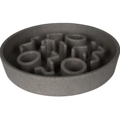 District 70 Bamboo Cat Slow Feeder - Kattenvoerbak - Ø13.5 cm Grijs