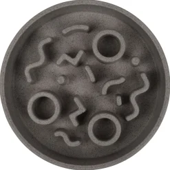 District 70 Bamboo Cat Slow Feeder - Kattenvoerbak - Ø13.5 cm Grijs