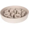 District 70 Bamboo Cat Slow Feeder - Kattenvoerbak - Ø13.5 cm Beige