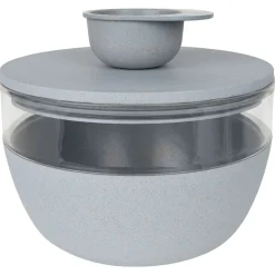 District 70 Bamboo Voorraadpot Met Antislipbodem - Hondenvoerbewaarbak - Ø18 cm 2250 ml Lichtblauw