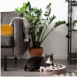 District 70 Whirl - Kattenspeelgoed - Ø33x6 cm Wit