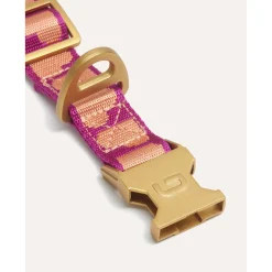 Dogguo Collar - Hondenhalsband - 42-68 cm Magenta Abrikoos L