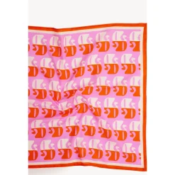 Dogguo Dl-Bandana - Hondenkleding - 55x55 cm Oranje Pink Beige Voor Honden
