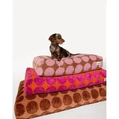 Dogguo Dot Bed - Hondenmatras - 105x65x15 cm Oranje Magenta L