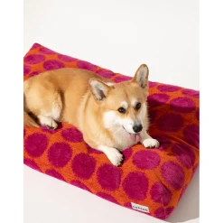 Dogguo Dot Bed - Hondenmatras - 105x65x15 cm Oranje Magenta L