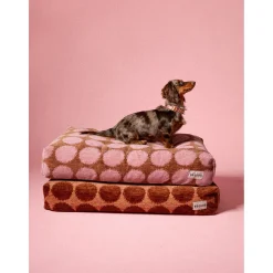 Dogguo Dot Bed - Hondenmatras - 125x75x15 cm Mokka Bruin Xl