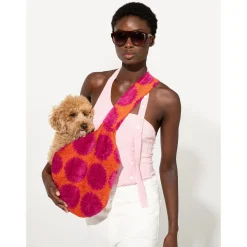 Dogguo Dot Carrier - Hondendraagtas - 60x20x22 cm Oranje Magenta One Size