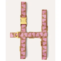 Dogguo Harness - Hondentuig - 40-67 cm Mokka Pink L