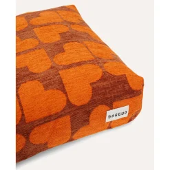 Dogguo Heart Bed - Hondenmatras - 105x65x15 cm Bruin Oranje L