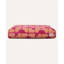 Dogguo Heart Bed - Hondenmatras - 125x75x15 cm Magenta Abrikoos Xl