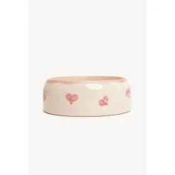 Dogguo Heart Dogbowl Pink&Beige - Hondenvoerbak