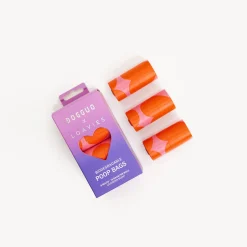 Dogguo Heart Poepzakjes - Hondenriem - 11.3x5.2x6.3 cm Pink Oranje