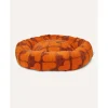 Dogguo Heart Round Bed - Hondenmatras - 75x75x25 cm Bruin Oranje M