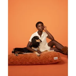 Dogguo Maze Bed - Hondenmatras - 105x65x15 cm Bruin Abrikoos L