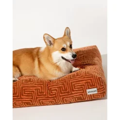 Dogguo Maze Bed - Hondenmatras - 105x65x15 cm Bruin Abrikoos L