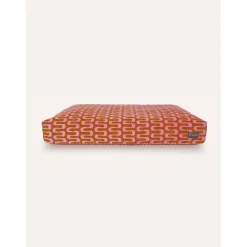 Dogguo Retro Wave Bed - Hondenmatras - 85x55x15 cm Roest Pink M