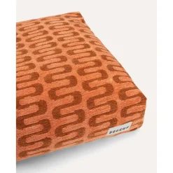 Dogguo Retro Wave  Bed - Hondenmatras - 85x55x15 cm Abrikoos Bruin M