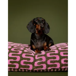 Dogguo Retro Wave Bed - Hondenmatras - 125x75x15 cm Groen Pink Xl