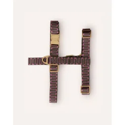 Dogguo Retro Wave Harness - Hondentuig - Groen Pink M