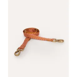 Dogguo Retro Wave Leash - Hondenriem - 200x2 cm Roest Pink S