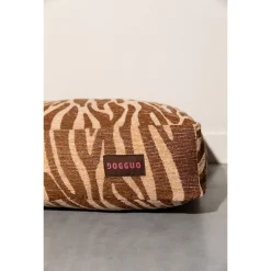 Dogguo Zebra Bed Bruin&Beige - Hondenmatras