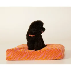 Dogguo Zebra Flat Bed - Hondenmatras - 60x40 cm Pink Oranje S