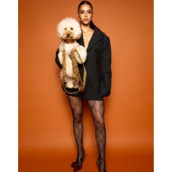 Dogguo Zebra Leash - Hondenriem - 200x2 cm Roest Zwart S