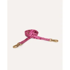 Dogguo Zebra Leash - Hondenriem - 200x2 cm Bordeaux Pink S