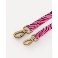Dogguo Zebra Leash - Hondenriem - 200x2 cm Bordeaux Pink S