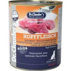 Dr.Clauder's Selected Meat Kopffleisch - Hondenvoer - Rund 800 g