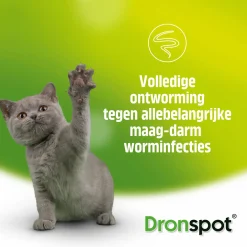 Dronspot Spot-On Kat  >2.5 - 5 Kg - Anti wormenmiddel - 2 pip 2.5 - 5 Kg M