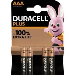 Duracell Batterij Mainline Plus Aaa 4 St - Batterijen -