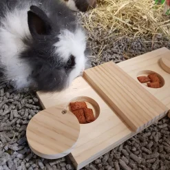 Duvo+ Houten Sniffle `n Snack Puzzle Dan - Speelgoed - 28x12x2.5 cm