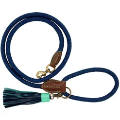 Dwam Looplijn Buster Touw Blauw - Hondenriem