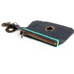 Dwam Poepzakjes Houder Denim - Hondenpoepzakjes - 8x14 cm Blauw