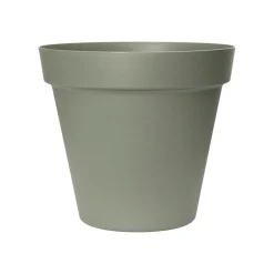 Easyday Bloempot Smile - Buiten - Ø25x22 cm Olijfgroen