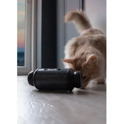 Eat Slow Feed And Treat Roller Anti-Schrok Grijs&Zwart - Hondenvoerbak